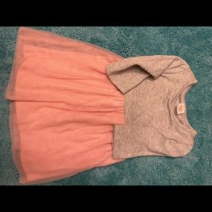 2 T Toddler girls pink and gray dress
